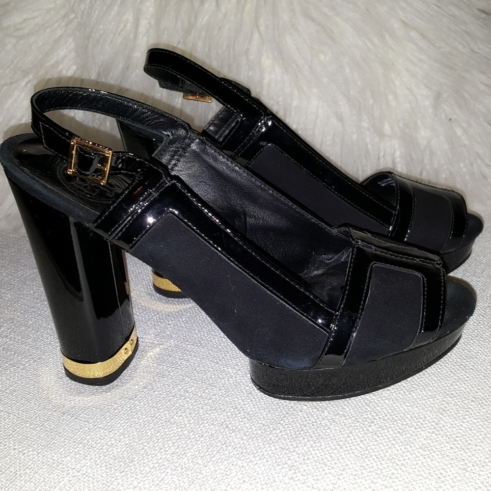 Tory Burch Slingback Platform Block Heels